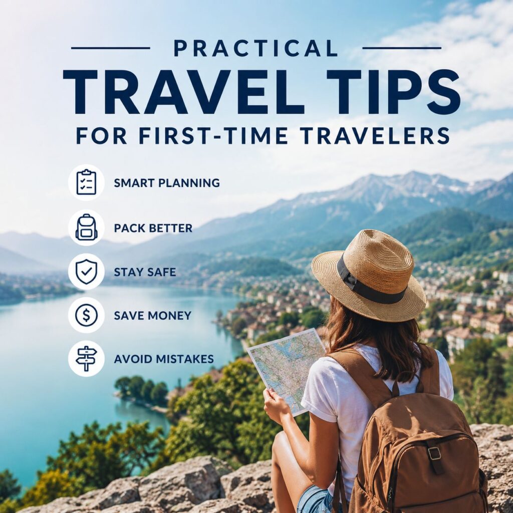 Woman and view - practical travel tips